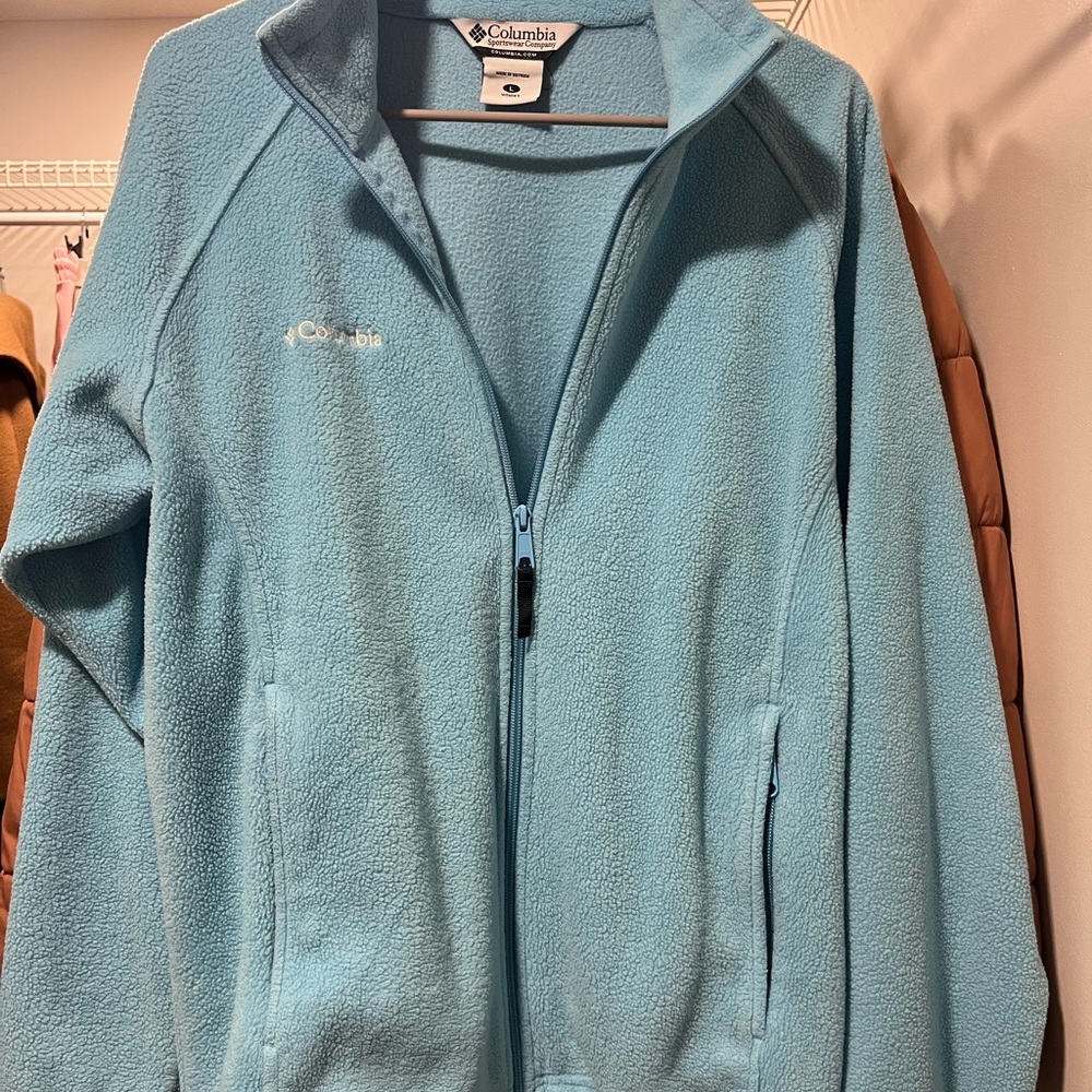 Columbia Light Blue Fleece Jacket